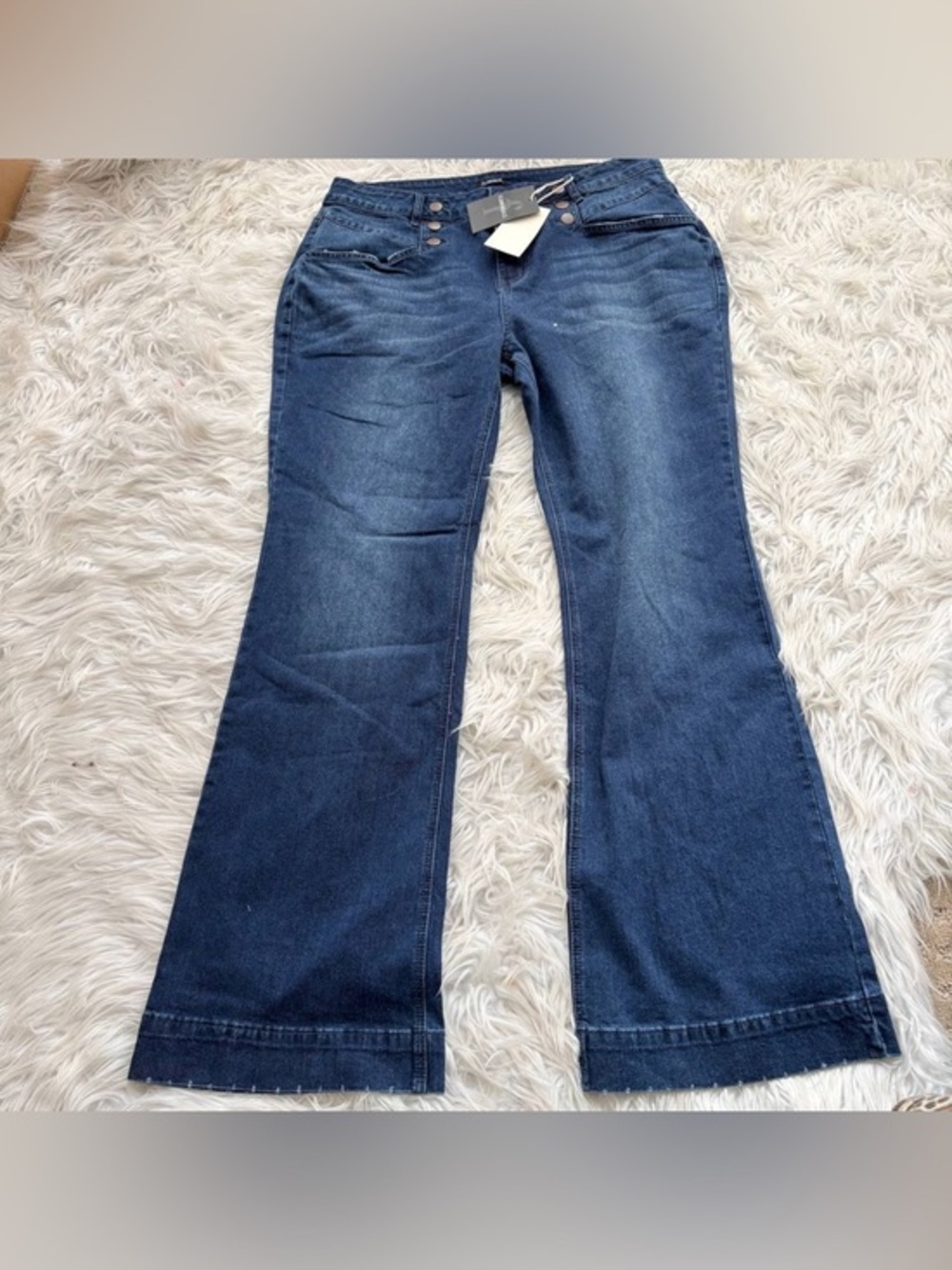 Flamingals wide leg stretchy flared jeans size 2XL FG12-1